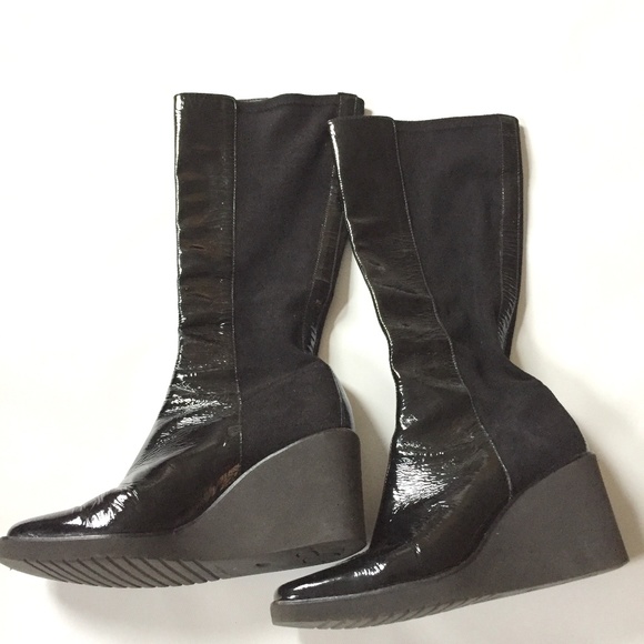 Donald Pliner Patent Leather Suede Itz 